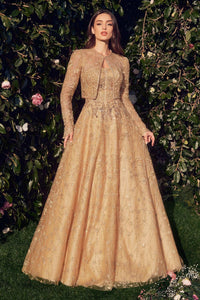 Andrea & Leo Ball Gown A-Line Evening Prom Dress MA104