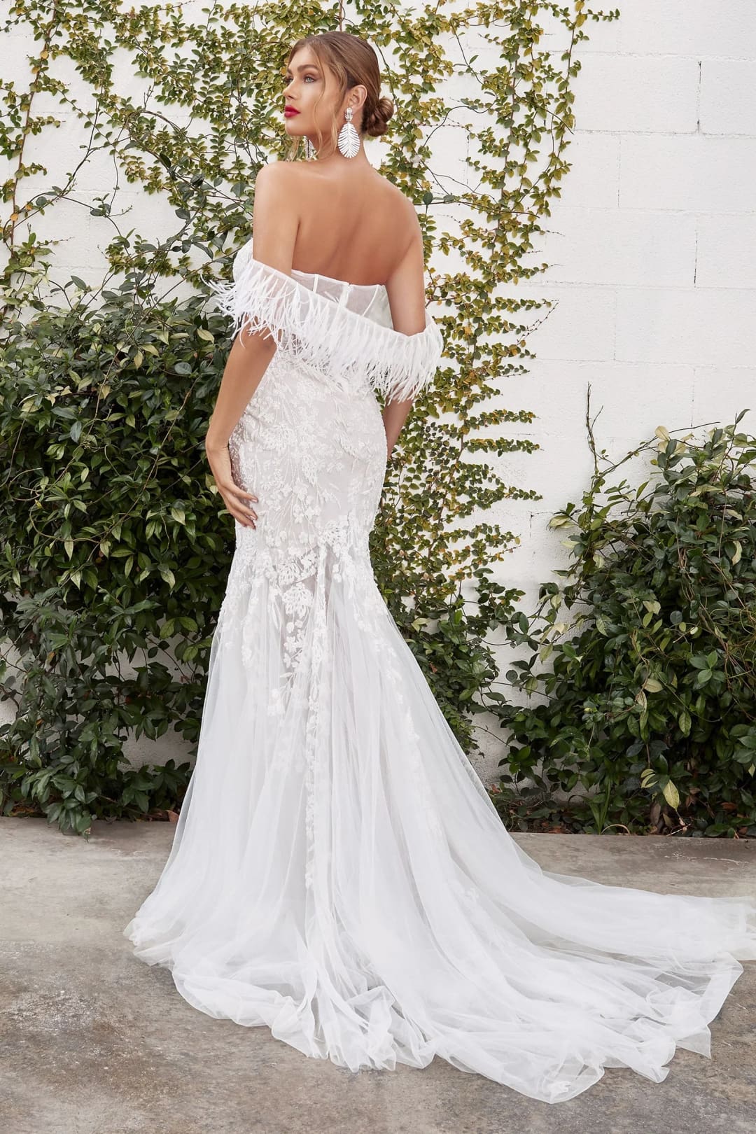 Andrea & Leo French White Wedding Dress Long Bridal Gown A1068W - Dresses