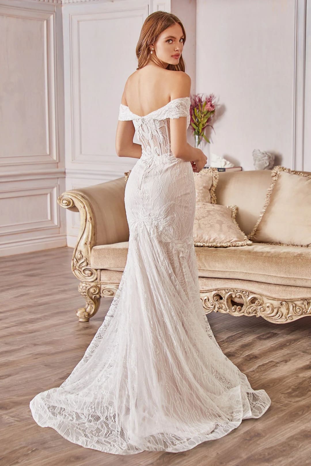 Andrea & Leo Off White/Nude Wedding Dress Long Bridal Gown A0666W - Dresses