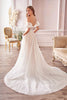 Andrea & Leo Off White/Nude Wedding Dress Long Bridal Gown A1014 - Off White/Nude / 4 - Dresses