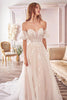 Andrea & Leo Off White/Nude Wedding Dress Long Bridal Gown A1014 - Dresses