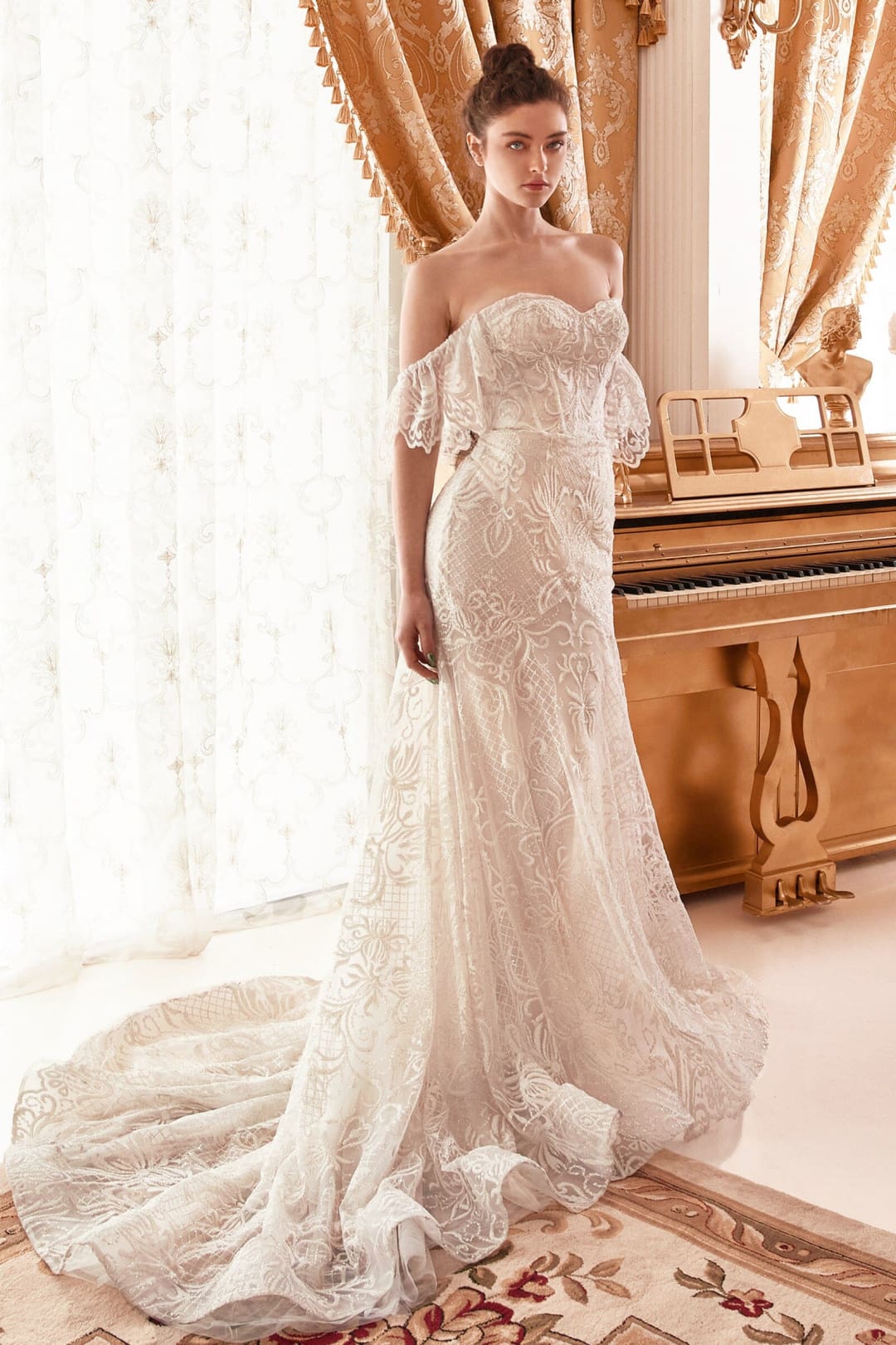 Andrea & Leo Off White/Nude Wedding Dress Long Bridal Gown A1104W - Dresses