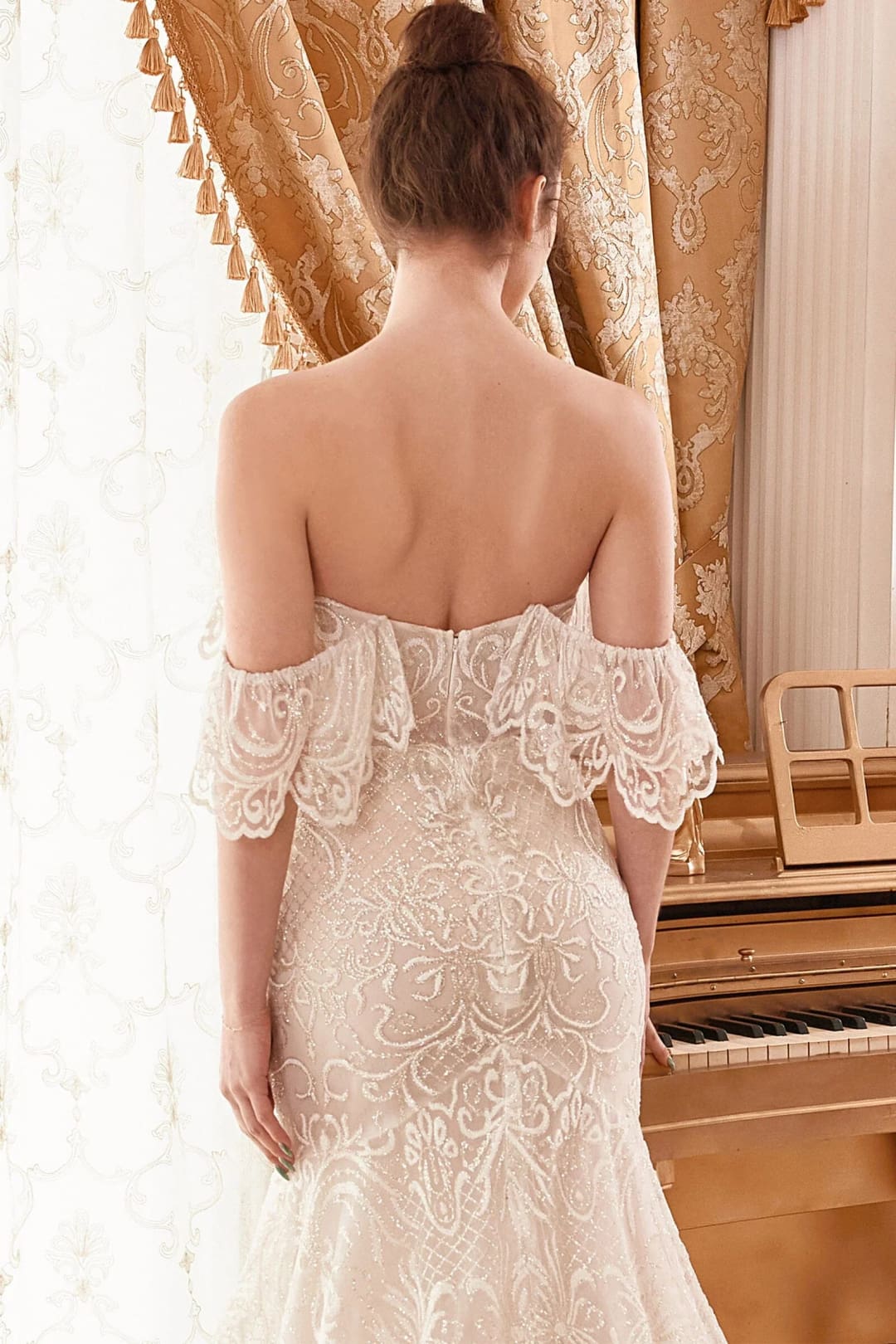 Andrea & Leo Off White/Nude Wedding Dress Long Bridal Gown A1104W - Dresses