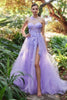 Andrea & Leo Prom Dress Long Formal Evening Gown A1053 - Lilac / 2 - Dresses