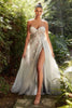 Andrea & Leo Prom Dress Long Formal Evening Gown A1089 - Sage / 2 - Dresses