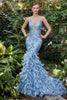 Andrea & Leo Prom Dress Long Formal Evening Gown A1116 - Dusty Blue / 2 - Dresses