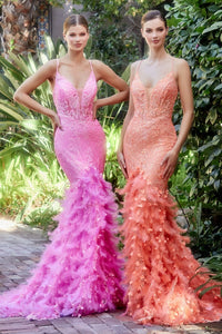 Andrea & Leo Prom Dress Long Formal Evening Gown A1116 - Hot Pink / 2 - Dresses