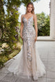 Andrea & Leo Prom Dress Long Formal Evening Gown A1118 - Platinum / 2 - Dresses