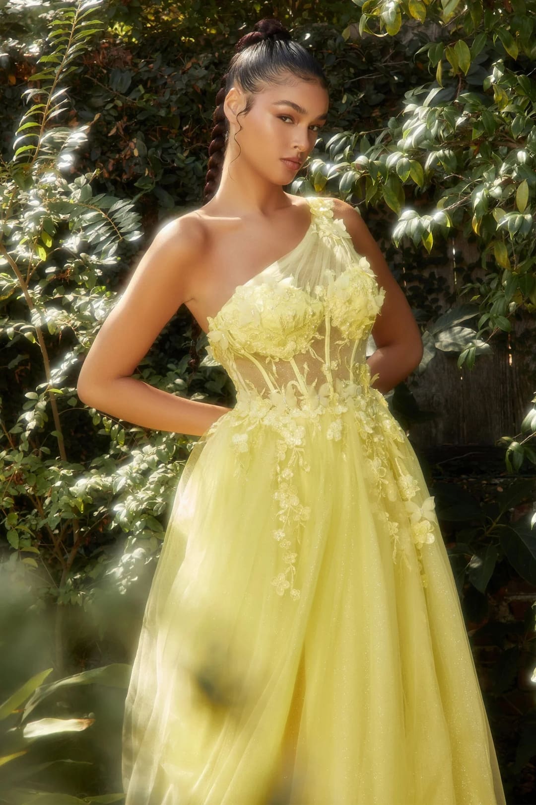 Andrea & Leo Prom Dress Long Formal Evening Gown A1140 - Yellow / 2 - Dresses