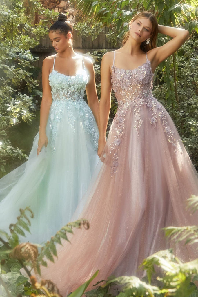 Andrea & Leo Prom Dress Long Formal Evening Gown A1142 - Pastel Green / 2 - Dresses