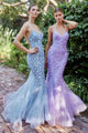 Andrea & Leo Prom Dress Long Formal Evening Gown A1201 - Blue / 2 - Dresses
