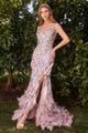 Andrea & Leo Prom Dress Long Formal Evening Gown A1229 - Mauve / 2 - Dresses