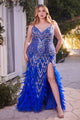 Andrea & Leo Prom Dress Long Formal Evening Gown A1229 - Royal / 2 - Dresses