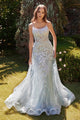 Andrea & Leo Prom Dress Long Formal Evening Gown A1235 - Dusty Blue / 4 - Dresses