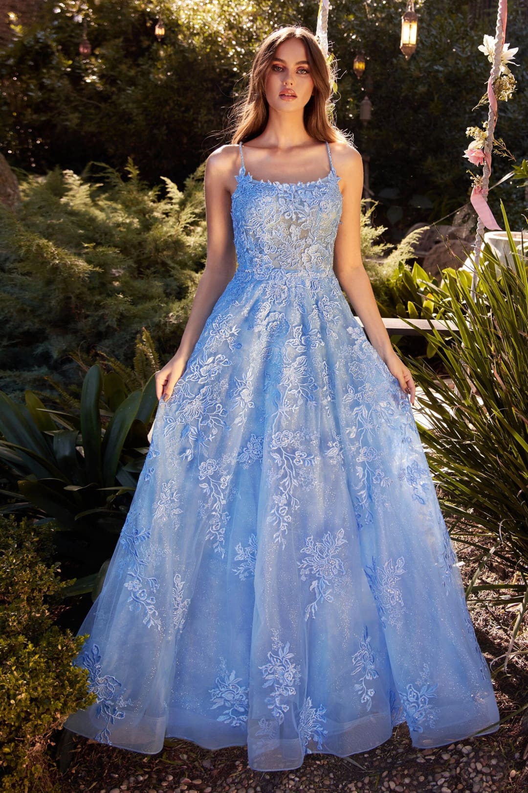 Andrea & Leo Prom Dress Long Formal Evening Gown A1248 - Blue / 2 - Dresses