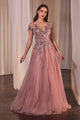 Andrea & Leo Prom Dress Long Formal Evening Gown A1350 - Dusty Rose / 10 - Dresses