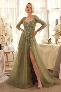 Andrea & Leo Prom Dress Long Formal Evening Gown A1367 - Greenery / 8 - Dresses