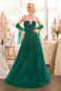 Andrea & Leo Prom Dress Long Formal Evening Gown A1369 - Emerald / 6 - Dresses