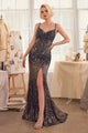 Andrea & Leo Prom Dress Long Formal Evening Gown A1374 - Navy / 6 - Dresses