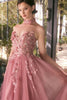 Andrea & Leo Prom Dress Long Formal Evening Gown A1399 - Dusty Rose / Dresses