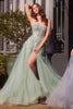 Andrea & Leo Prom Dress Long Formal Evening Gown A1415 - Sage / Dresses