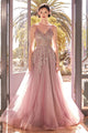 Andrea & Leo Prom Dress Long Formal Evening Gown A1416 - Dusty Rose / Dresses