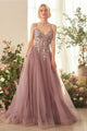 Andrea & Leo Prom Dress Long Formal Evening Gown A1419 - English Violet / Dresses