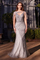 Andrea & Leo Prom Dress Long Formal Evening Gown A1443 - Silver / 6 - Dresses