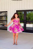 Andrea & Leo Short Prom Dress Feather A-Line Cocktail Attire A1347 - Orchid / 2 - Dresses