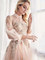 Andrea & Leo Tea Length Semi Formal Midi Cocktail Dress A0862