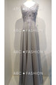 Applique Long V-Neck Dress by Elizabeth K GL2311 - Long Formal Dresses
