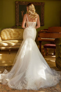 Applique Mermaid Bridal Gown by GLS Gloria GL3601 - Long Formal Dresses