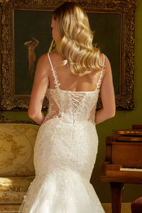 Applique Mermaid Bridal Gown by GLS Gloria GL3601 - Long Formal Dresses