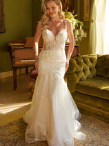 Applique Mermaid Bridal Gown by GLS Gloria GL3601