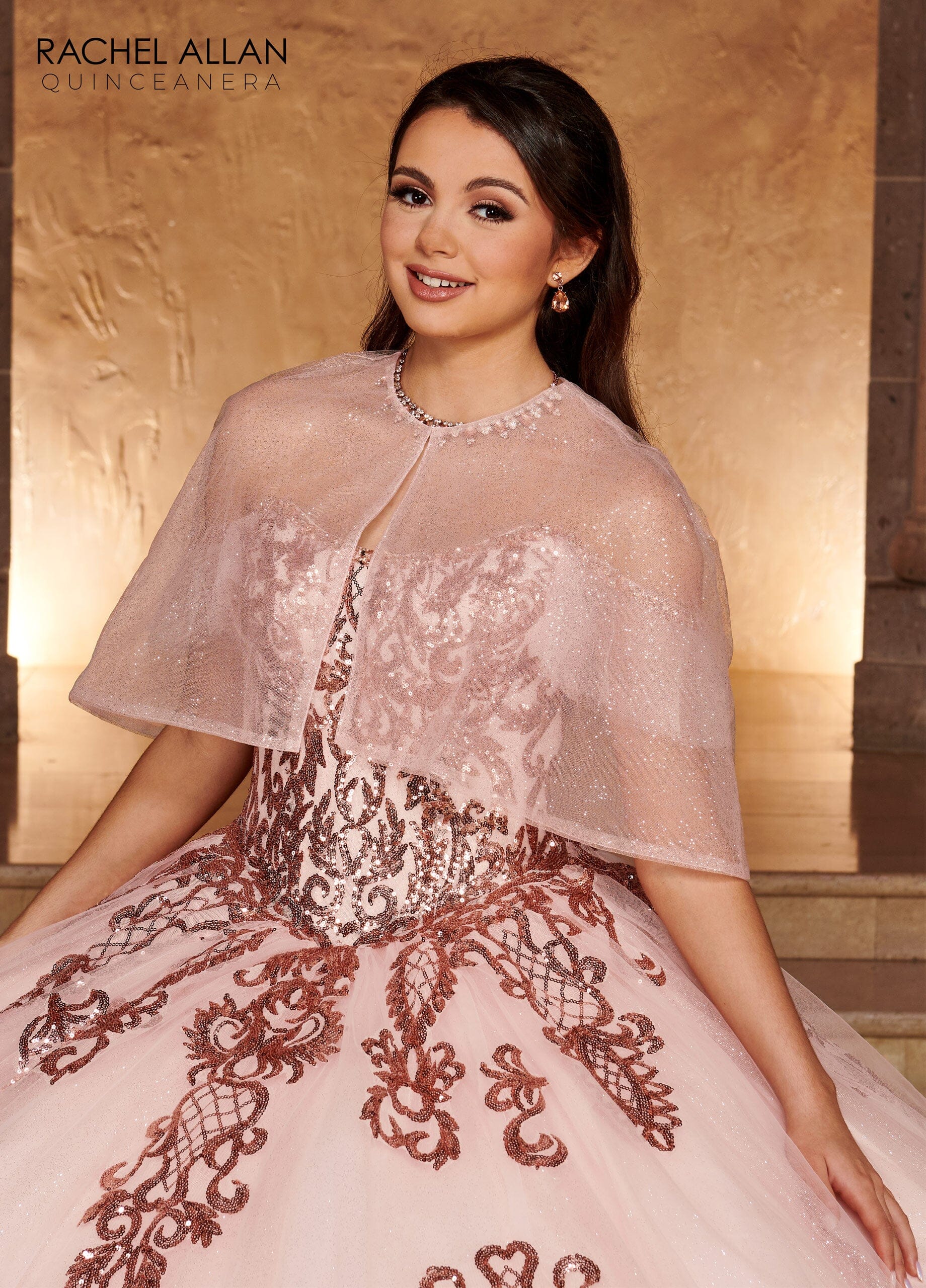 Rachel Allan RQ2166 Applique Off Shoulder Quinceanera Dress