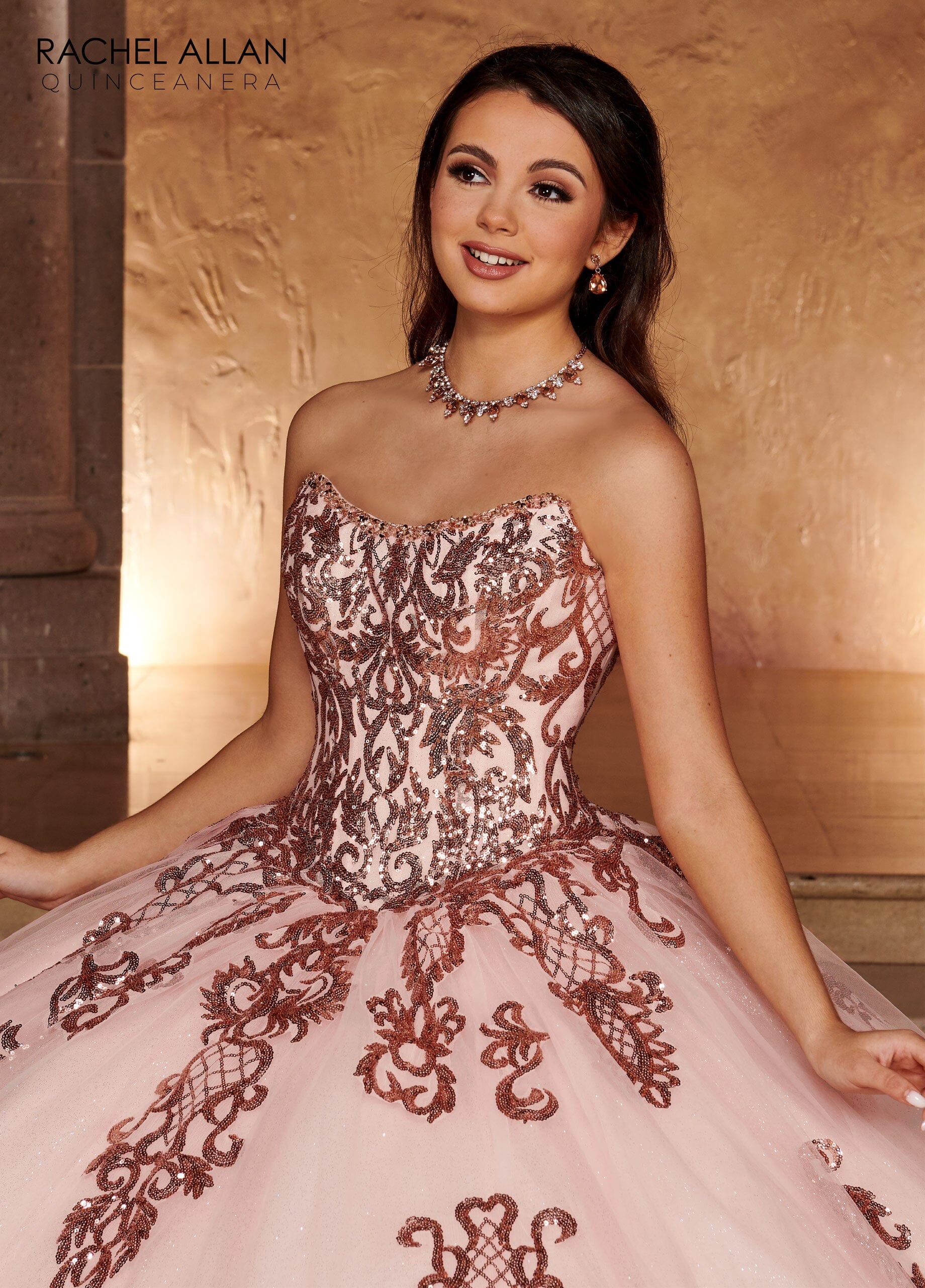 Rachel Allan RQ2166 Applique Off Shoulder Quinceanera Dress
