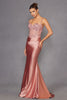 Applique Satin Sleeveless Gown by Juliet JT2531K - Long Formal Dresses
