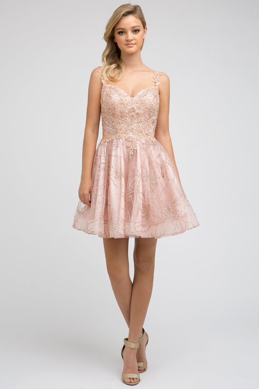 Juliet Blush Short Cocktail Dresses