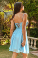 Applique Short Sleeveless Dress by Elizabeth K GS3507 - Short Cocktail Dresses