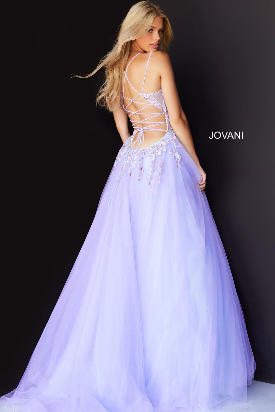 Applique Sleeveless A-line Gown by Jovani 06207 - Long Formal Dresses