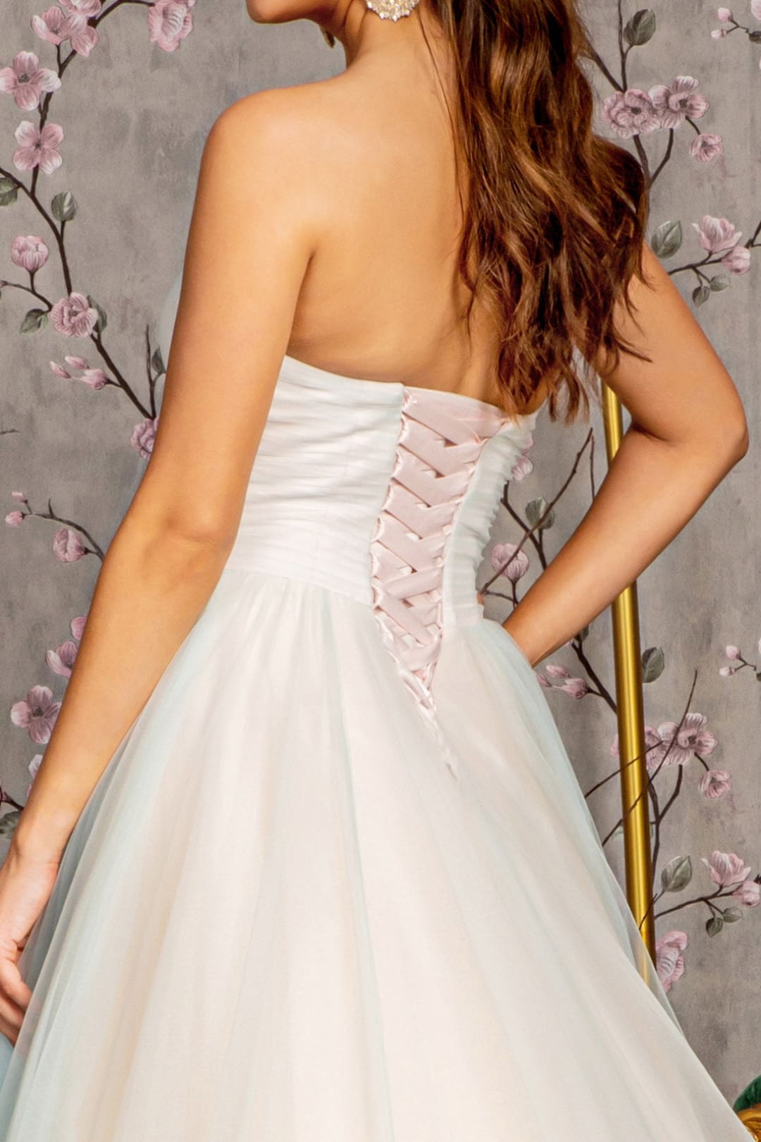 Applique Strapless A-line Ball Gown by GLS Gloria GL3244 - Long Formal Dresses