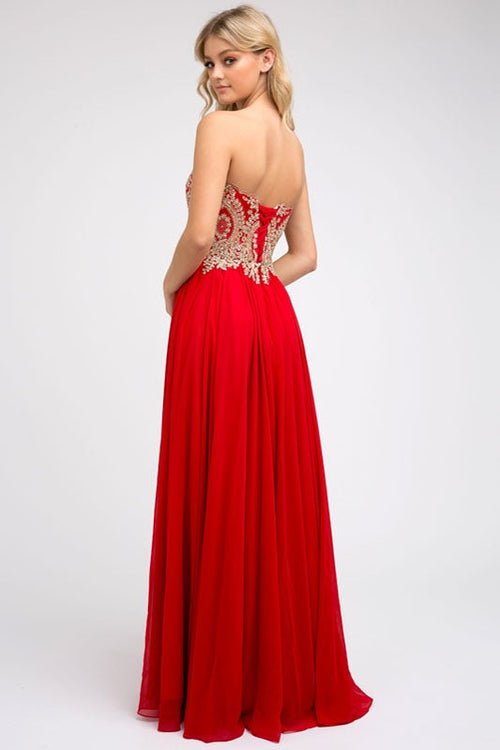 Juliet Red Long Formal Dresses