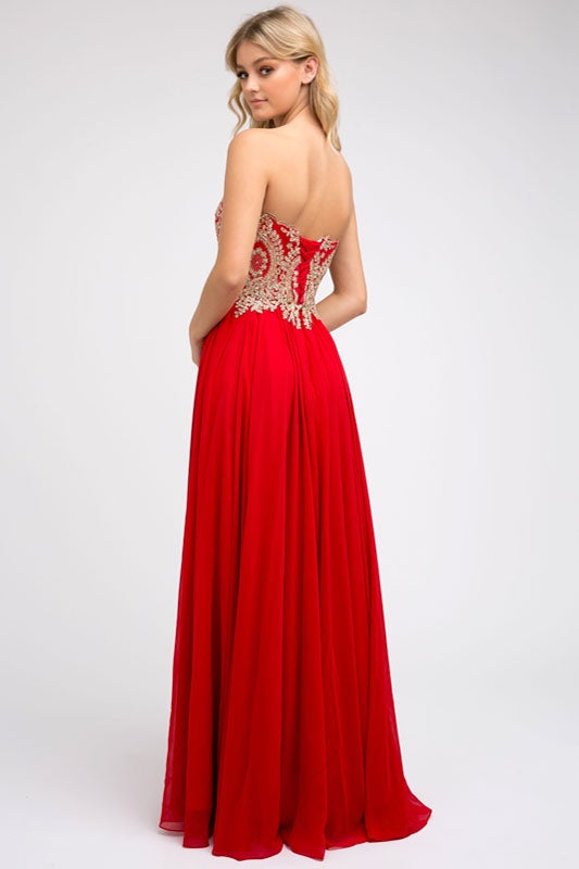Juliet Red Long Formal Dresses