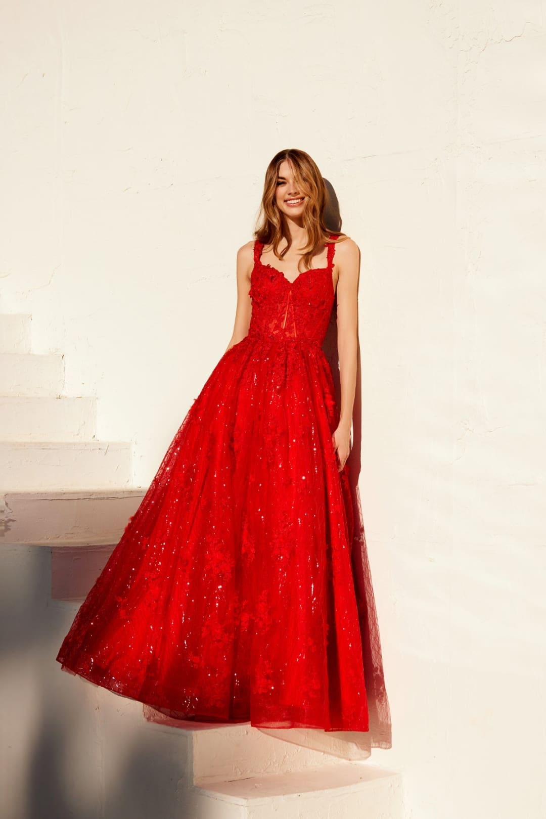 Applique Sweetheart A-line Gown by Juliet JT2495A - Long Formal Dresses