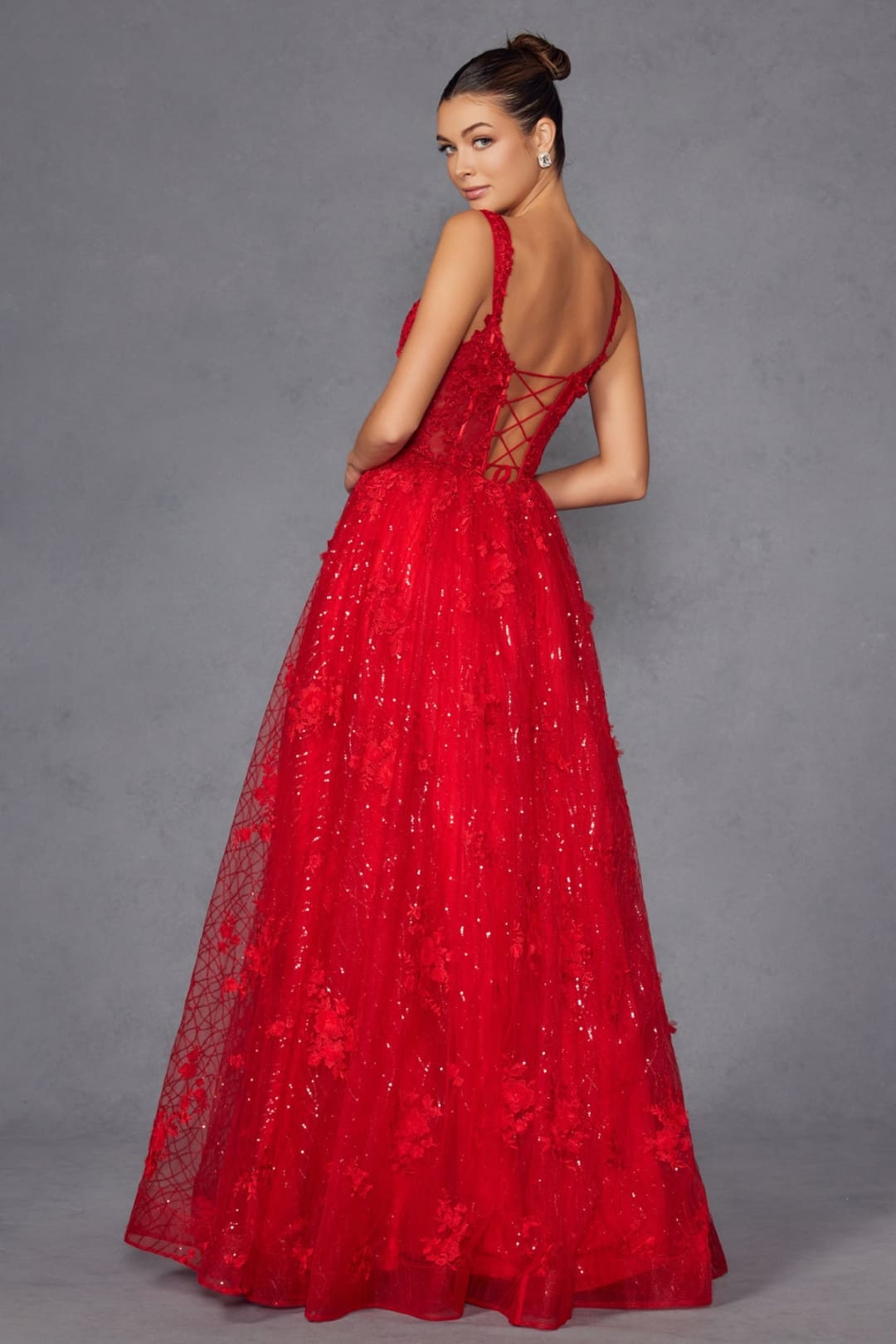 Applique Sweetheart A-line Gown by Juliet JT2495A - Long Formal Dresses