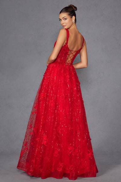 Applique Sweetheart A-line Gown by Juliet JT2495A - Long Formal Dresses