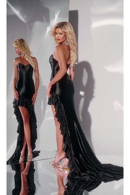 Asymmetrical High-Low Prom Dress: Jovani D5099 - Apparel & Accessories > Clothing > Dresses