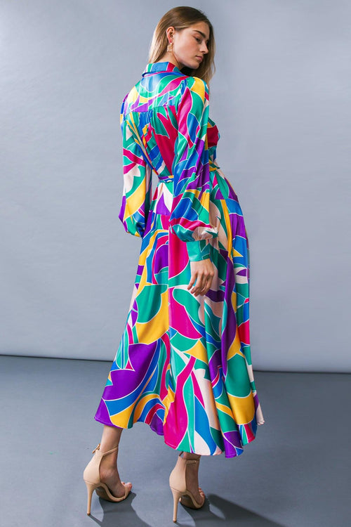 Flying Tomato BLUE FUCHSIA DRESSES