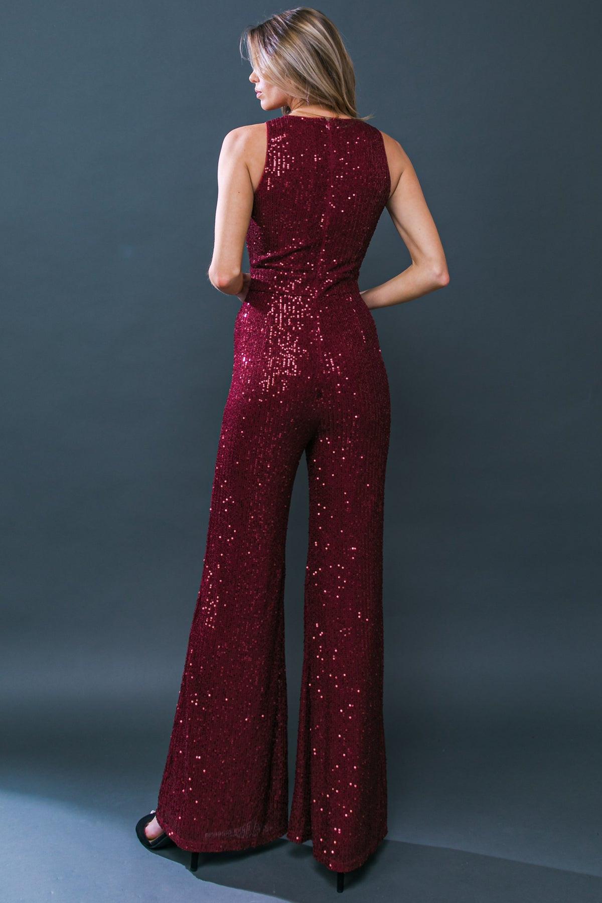 Flying Tomato BURGUNDY JUMPSUIT