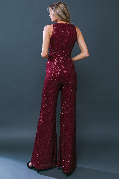 Flying Tomato BURGUNDY JUMPSUIT